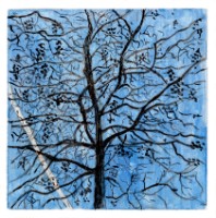 'Uitzicht KaaiAtelier'. Fine art print van 1 x 1 meter op canvas. groter tonen